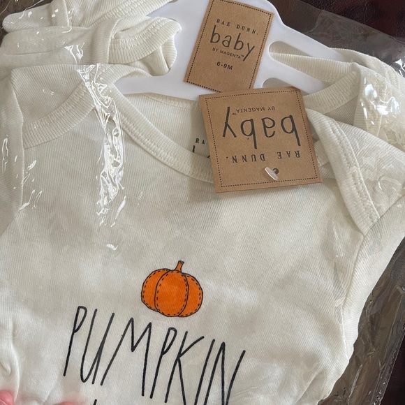 Rae Dunn Baby Bodysuit SET 3 - Pumpkin Love/Hello Fall/Thankful Blessed designs - Picture 3 of 7